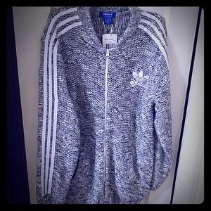 Adidad Cardigan Knit Sweater